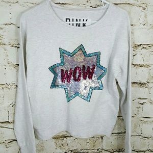 Victoria’s Secret Pink Sequin Pullover | size M